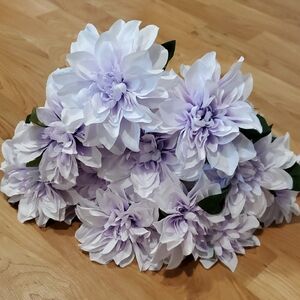 Light Purple Dahlia Faux Florals